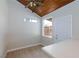 Dining room with wood-look ceiling, modern lighting and neutral paint at 4213 Hayes Pl, Las Vegas, NV 89107