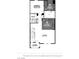 Detailed floorplan of the second story features a primary bedroom, bathroom, kitchen, powder room, mech, and living area at 474 Ylang Pl # Lot 7, Henderson, NV 89015