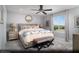 Serene main bedroom with a large window, soft colors, and comfortable furnishings at 474 Ylang Pl # Lot 7, Henderson, NV 89015