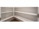 Bright pantry with smooth white shelves and wood floor at 477 Highview Ridge Ave, Las Vegas, NV 89138