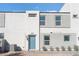 Stylish two-story home featuring modern architecture with a gate and muted color scheme at 4915 Chidlaw Ave # 2, Las Vegas, NV 89115