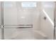 Modern bathroom shower with glass doors and chrome fixtures at 4915 Chidlaw Ave # 2, Las Vegas, NV 89115