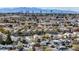 A high angle view showcasing the Las Vegas skyline with homes in the foreground at 5065 Atherton St, Las Vegas, NV 89120