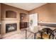 Cozy home office space with a fireplace at 5932 Lamotte Ave, Las Vegas, NV 89141