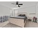 Primary bedroom with fan and natural light at 6957 Antequera St, Las Vegas, NV 89149