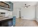 Modern kitchen features stainless steel appliances and opens to a spacious living area at 7200 Pirates Cove Rd # 2089, Las Vegas, NV 89145