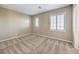 Neutral bedroom with shuttered windows, recessed lights, and carpeted flooring at 7709 Tiny Tortoise St, Las Vegas, NV 89149