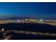 Wonderful twilight view overlooking the Las Vegas strip, showing its many lights and landmarks at 8255 S Las Vegas Blvd # 1907, Las Vegas, NV 89123