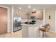 Modern kitchen features stainless steel appliances, granite countertops, and wood cabinetry at 8255 S Las Vegas Blvd # 1907, Las Vegas, NV 89123