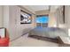 Bright bedroom features built-in storage and stunning views of the surrounding city at 8255 S Las Vegas Blvd # 1907, Las Vegas, NV 89123
