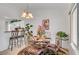 This bright dining area offers great views of the outdoors and a breakfast bar at 8657 Prairie Hill Dr, Las Vegas, NV 89134