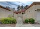 Charming single-story home featuring a decorative gate and well-manicured front yard at 8657 Prairie Hill Dr, Las Vegas, NV 89134