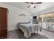 Bedroom showcasing carpet, vaulted ceilings, natural light, and decor at 1077 Las Palmas Entrada Ave, Henderson, NV 89012