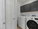 Convenient laundry room with modern washer and dryer units at 11484 Roncat Ct, Las Vegas, NV 89141