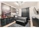 Well-appointed bedroom featuring stylish decor, comfortable bedding, and ambient lighting at 1701 Linden Ave, Las Vegas, NV 89101