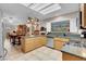 Open kitchen featuring stainless steel appliances, granite counters and bright lighting at 2508 Palmridge Dr, Las Vegas, NV 89134