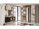 Beautiful bathroom with dual vanities, stylish mirrors, and ample storage creating a functional and elegant space at 3 Climbing Canyon Dr, Henderson, NV 89052