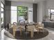 Bright dining room offers modern decor, stylish furnishings, and large windows at 3 Climbing Canyon Dr, Henderson, NV 89052