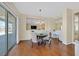 Cozy dining area with hardwood floors and access to the backyard patio at 3042 Lake Barkley Rd, Henderson, NV 89052