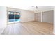 Bright bedroom with sliding glass doors to the pool and spacious closets at 3119 Desmond Ave, Las Vegas, NV 89121