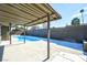 A relaxing backyard pool area with an outdoor covered patio perfect for enjoying summer days at 3119 Desmond Ave, Las Vegas, NV 89121