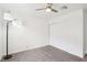 Bright bedroom featuring a ceiling fan and a closet at 3151 Soaring Gulls Dr # 1110, Las Vegas, NV 89128