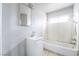 Bathroom showcasing a vanity and combined tub/shower at 3704 Haddock Ave, North Las Vegas, NV 89030