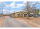 Charming single-story home featuring a long driveway, desert landscaping, and mature trees at 3704 Haddock Ave, North Las Vegas, NV 89030