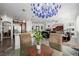 A cozy dining area offers a glimpse into the home's open-concept layout at 537 Blanche Ct, Henderson, NV 89052