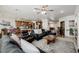 Open concept living room with seamless flow to the kitchen and dining areas at 537 Blanche Ct, Henderson, NV 89052