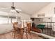 Second-story dining area overlooking the game room and natural light at 6320 Peppermill Dr, Las Vegas, NV 89146