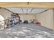 Spacious garage with shelving and ample storage space at 8456 Blackstone Ridge Ct, Las Vegas, NV 89139
