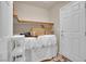 Pantry closet with shelving and storage space, adding functionality to the home at 8456 Blackstone Ridge Ct, Las Vegas, NV 89139