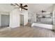 Living room featuring tile floors and stairs to the kitchen at 9139 Scallop Reef Ave, Las Vegas, NV 89147