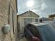 View of the backyard and rear of the home at 110 Palm Ln, Las Vegas, NV 89101