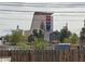 View of Circa Casino Hotel towering over homes in the Biltmore Estates neighborhood at 110 Palm Ln, Las Vegas, NV 89101