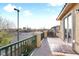 Enjoy outdoor living on this private balcony with green railing and desert views at 1309 Rainy Sky Ave, North Las Vegas, NV 89030