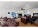 Loft with an exercise bike, couch, desk, and lots of natural light at 2001 Alcova Ridge Dr, Las Vegas, NV 89135