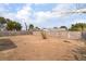 Spacious backyard featuring a privacy wall, offering potential for landscaping and outdoor activities at 3309 Marionette Ave, Las Vegas, NV 89101