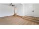 Bright living room featuring new floors and a stylish ceiling fan at 3309 Marionette Ave, Las Vegas, NV 89101