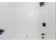 Crisp, bright, and updated shower with a white subway tile surround at 3309 Marionette Ave, Las Vegas, NV 89101