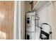 Water heater inside utility room at 3821 1/2 Daisy St # 25, Las Vegas, NV 89119