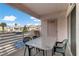 Comfortable balcony with seating offers a spot to enjoy neighborhood views on a beautiful, sunny day at 4555 E Sahara Ave # 280, Las Vegas, NV 89104