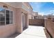Private backyard with block wall and concrete patio, perfect for outdoor entertaining at 5461 Dungaree St, Las Vegas, NV 89118