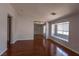 Bedroom features hardwood floors, neutral paint, and a window bench seat at 5461 Dungaree St, Las Vegas, NV 89118