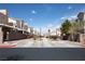Neighborhood street view with sidewalks and landscaping at 5461 Dungaree St, Las Vegas, NV 89118