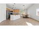 Kitchen and dining area featuring stainless steel appliances and granite countertops at 5912 Cuddles Ct, North Las Vegas, NV 89081