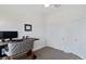 Bright office featuring neutral walls, carpet, modern desk and large closet at 6447 Wide Sky St, Las Vegas, NV 89166