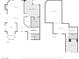 Detailed floor plan showing layout of a two-story home's rooms, including kitchen, bedrooms, and living spaces at 6923 Emerald Springs Ln, Las Vegas, NV 89113