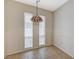 Bright breakfast nook with tile flooring and pendant light fixture at 746 Oakmont Ave # 708, Las Vegas, NV 89109